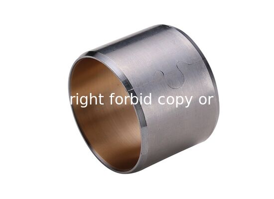 Bimetal Bushing JF804 Wrapped Bronze Steel And CuSn6Ni9 Material With Lock Ring