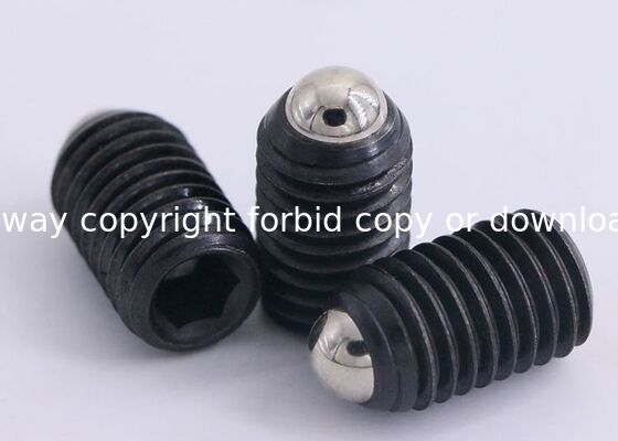M3 M4 M5 M6 Stamping Die Components Black Oxide Steel Threaded Spring Ball Plunger