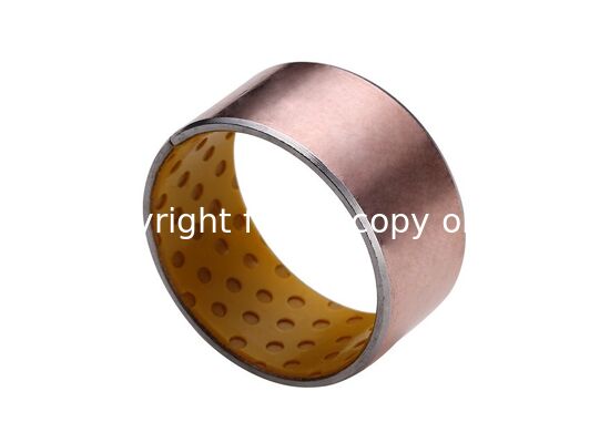 INW-20 Dry Bushing With Tin Outside SF-2 DX Steel Bronze Powder POM / Fibre